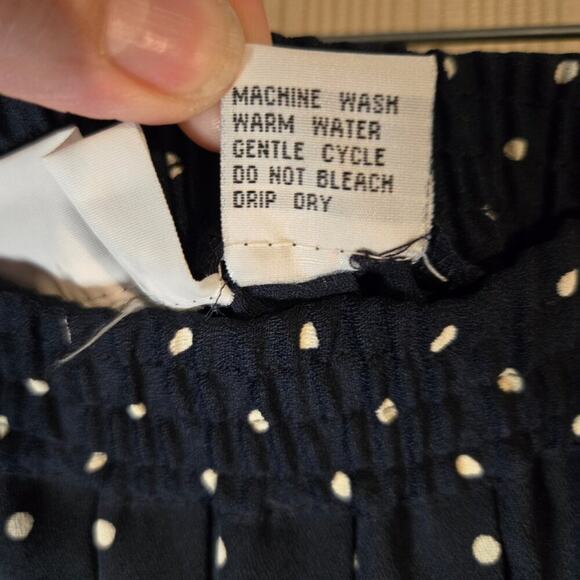 ALFRED DUNNER Navy Polka Dot Pleated Skirt Sz 18W NWT 0269 - Picture 7 of 8